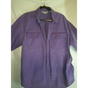 Gander Mountain‎ Mens Purple Short Sleeve Button Up Shirt Casual Top XL